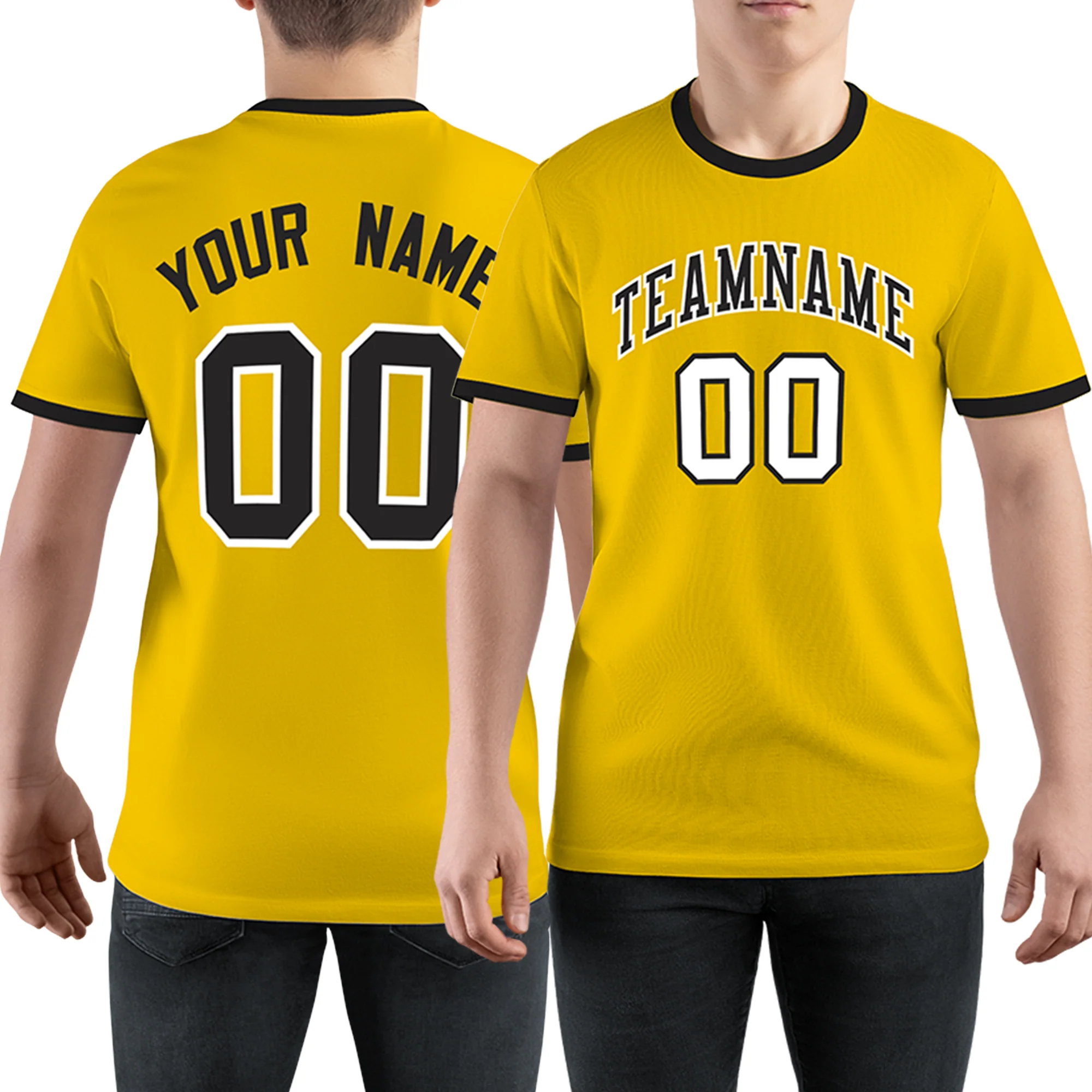 Custom Gold 01 Black Performance T-Shirt